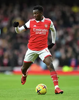 Arsenal's Eddie Nketiah in Action: Arsenal vs. Brentford, Premier League 2022-23