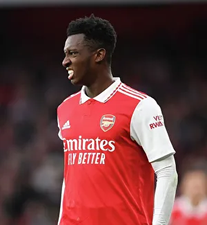 Arsenal's Eddie Nketiah in Action: Arsenal vs. Brentford, 2022-23 Premier League