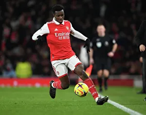Arsenal's Eddie Nketiah in Action: Arsenal vs. Everton, Premier League 2023