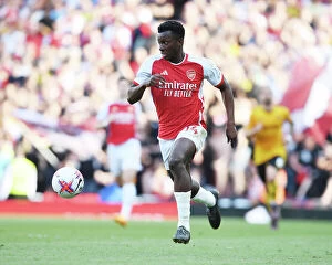 Arsenal v Wolverhampton Wanderers 2022-23 Collection: Arsenal's Eddie Nketiah in Action: Arsenal vs. Wolverhampton Wanderers, Premier League 2022-23