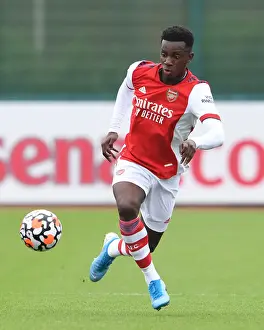 Arsenal's Eddie Nketiah in Action: Arsenal vs Millwall (2021-22) Pre-Season Friendly