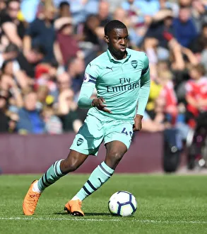 Burnley V Arsenal 2018-19 Prints: Arsenal's Eddie Nketiah in Action: Burnley vs. Arsenal (2018-19)