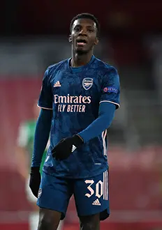 Arsenal V SK Rapid Wien 2020-21 Prints: Arsenal's Eddie Nketiah in Action during Europa League Clash against Rapid Wien