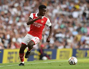 Arsenal's Eddie Nketiah in Action against Fulham in 2022-23 Premier League