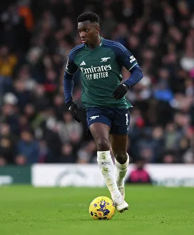 Arsenal's Eddie Nketiah in Action: Fulham vs Arsenal, 2023-24 Premier League