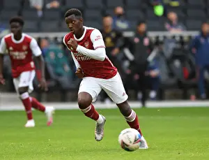 MK Dons V Arsenal 2020-21 Prints: Arsenal's Eddie Nketiah in Action: MK Dons vs Arsenal (2020-21)