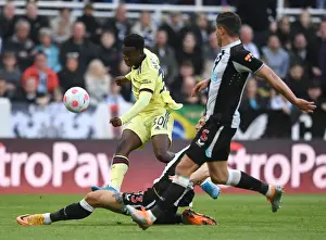 Newcastle United V Arsenal 2021-22 Prints: Arsenal's Eddie Nketiah in Action Against Newcastle United - Premier League Showdown (2021-22)