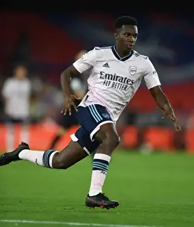 Arsenal's Eddie Nketiah in Action during the Premier League 2022-23 Match against Crystal Palace
