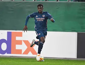 Arsenal's Eddie Nketiah in Action against Rapid Vienna in UEFA Europa League