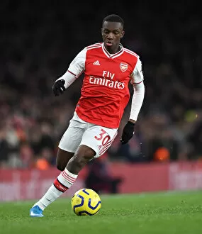 Images Dated 18th January 2020: Arsenal's Eddie Nketiah in Action Against Sheffield United - Premier League 2019-20