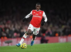 Arsenal's Eddie Nketiah in Action Against Sheffield United - Premier League 2019-2020