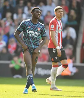 Arsenal's Eddie Nketiah in Action against Southampton in Premier League Clash (2021-22)