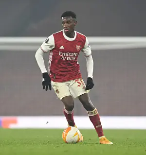 Arsenal's Eddie Nketiah in Action during UEFA Europa League Match against Molde FK