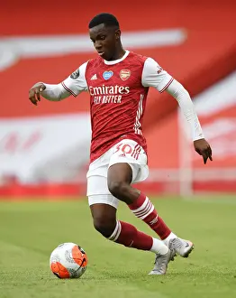 Arsenal's Eddie Nketiah in Action against Watford in 2019-20 Premier League Clash