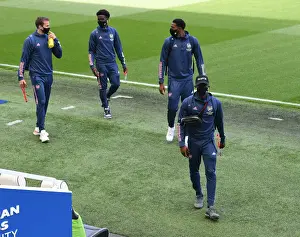 Arsenal's Eddie Nketiah Arrives at Brighton & Hove Albion Stadium for Premier League Clash (2020)