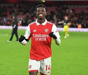Arsenal V West Ham United 2022-23 Prints: Arsenal's Eddie Nketiah Celebrates Goal Against West Ham in 2022-23 Premier League