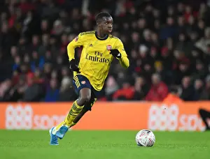 AFC Bournemouth V Arsenal - FA Cup 4th Rd 2020 Prints: Arsenal's Eddie Nketiah in FA Cup Action against AFC Bournemouth