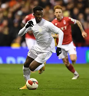 Arsenal's Eddie Nketiah in FA Cup Action Against Nottingham Forest