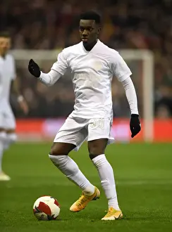 Arsenal's Eddie Nketiah in FA Cup Action: Nottingham Forest vs Arsenal (2021-22)