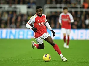 Newcastle United V Arsenal 2023-24 Prints: Arsenal's Eddie Nketiah Faces Newcastle United in Premier League Showdown (2023-24)