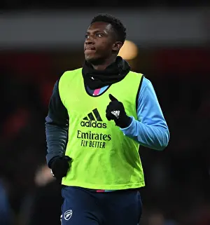 Arsenal V Chelsea 2022-23 Prints: Arsenal's Eddie Nketiah Faces Off Against Chelsea in Premier League Showdown (2022-23)