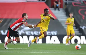 Arsenal's Eddie Nketiah Faces Off Against Southampton's Jan Bednarek in Premier League Clash