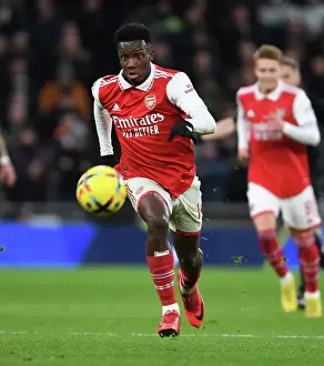 Arsenal's Eddie Nketiah Faces Off Against Tottenham Hotspur in Premier League Showdown (2022-23)