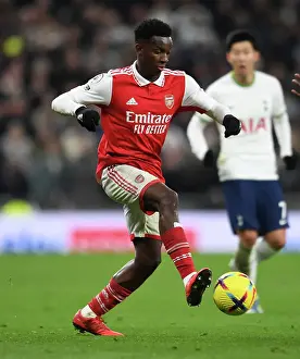 Tottenham Hotspur V Arsenal 2022-23 Prints: Arsenal's Eddie Nketiah Faces Off Against Tottenham Hotspur in Premier League Showdown (2022-23)