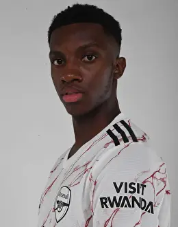 1st Team Photocall 2020-21 Prints: Arsenal's Eddie Nketiah in Focus: Training Sessions Begin for the 2020-21 Season
