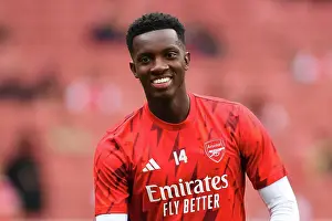 Arsenal's Eddie Nketiah Gears Up for Arsenal v Fulham Premier League Clash (2023-24)