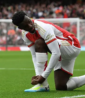 Arsenal's Eddie Nketiah Gears Up for Arsenal v Tottenham Clash (2023-24)