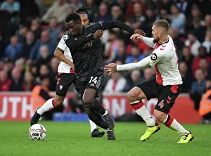 Southampton V Arsenal 2022-23 Prints: Arsenal's Eddie Nketiah Outwits Southampton's Lyanco: Premier League Thriller