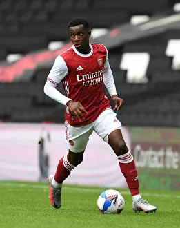 Arsenal's Eddie Nketiah in Pre-Season Action against MK Dons