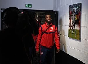 Images Dated 31st July 2019: Arsenal's Eddie Nketiah Prepares for Angers Friendly