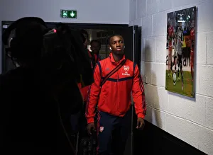 Angers SCO V Arsenal 2019-20 Prints: Arsenal's Eddie Nketiah Prepares for Angers Friendly
