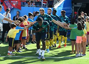 Arsenal's Eddie Nketiah Prepares for Arsenal v Fiorentina at 2019 International Champions Cup, Charlotte