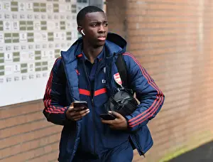 Burnley V Arsenal 2019-20 Prints: Arsenal's Eddie Nketiah Prepares for Burnley Clash - Premier League 2019-20