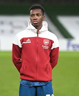 Dundalk V Arsenal 2020-21 Prints: Arsenal's Eddie Nketiah Prepares for Dundalk Clash in Europa League Group Stage