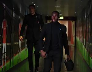 Arsenal V Newcastle United 2019-20 Prints: Arsenal's Eddie Nketiah Prepares for Newcastle United Clash in Premier League