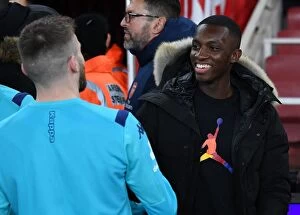 Images Dated 7th January 2020: Arsenal's Eddie Nketiah Readies for FA Cup Battle Against Leeds United