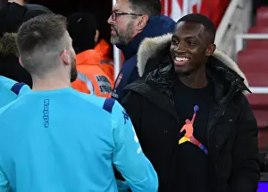 Arsenal V Leeds United FA Cup 2019-20 Prints: Arsenal's Eddie Nketiah Readies for FA Cup Battle Against Leeds United