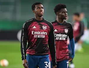 Arsenal's Eddie Nketiah Readies for Rapid Vienna Clash in Europa League
