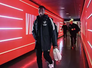 Arsenal V Newcastle United 2022-23 Prints: Arsenal's Eddie Nketiah Ready for Newcastle United Clash in Premier League