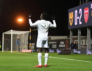 Oxford United V Arsenal - FA Cup 2023 Prints: Arsenal's Eddie Nketiah Scores in FA Cup Upset Against Oxford United