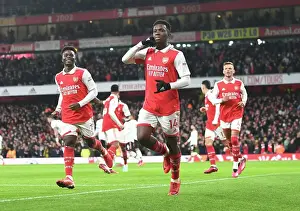 Arsenal V Manchester United 2022-23 Prints: Arsenal's Eddie Nketiah Scores First Goal: Arsenal FC vs Manchester United