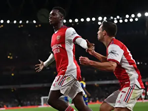 Arsenal's Eddie Nketiah Scores Third Goal in Carabao Cup Win Against AFC Wimbledon