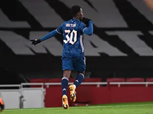 Arsenal V SK Rapid Wien 2020-21 Prints: Arsenal's Eddie Nketiah Scores Third Goal in Europa League Victory over Rapid Wien