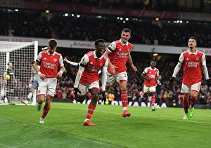 Arsenal's Eddie Nketiah Scores Third Goal vs. West Ham United in 2022-23 Premier League