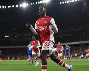 Arsenal's Eddie Nketiah Scores Hat-Trick: Cruising Past AFC Wimbledon in Carabao Cup
