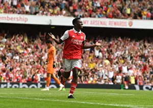 Arsenal V Sevilla - Emirates Cup 2022 Prints: Arsenal's Eddie Nketiah Scores in Pre-Season Victory over Sevilla at Emirates Cup 2022